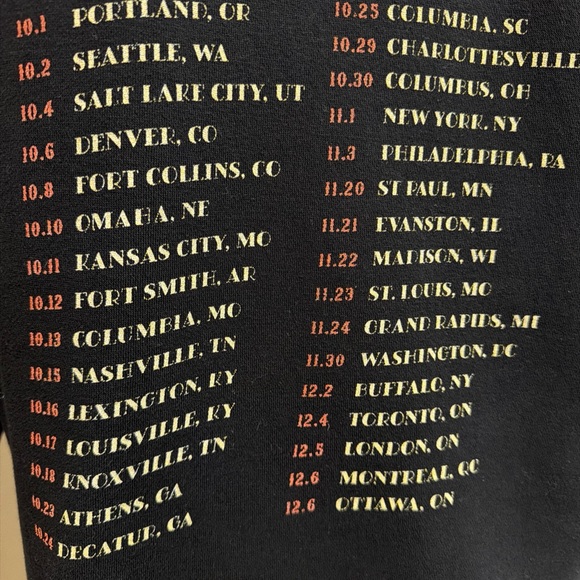 Cameron Whitcomb 2023 Quitter Tour Merch Hoodie Black Flame Graphic 2023 Sz M - Picture 10 of 12